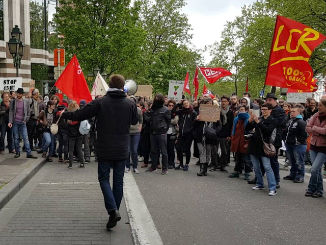 manif contre la Loi Peeters, 15 mai 2016, Bruxelles